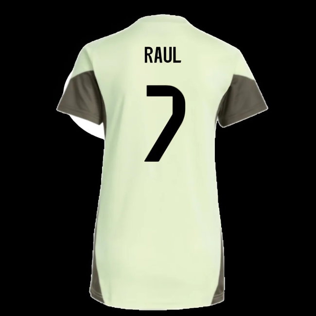 2025-2026 Real Madrid Training Jersey (Almost Lime) - Womens (Raul 7) — Buy Now