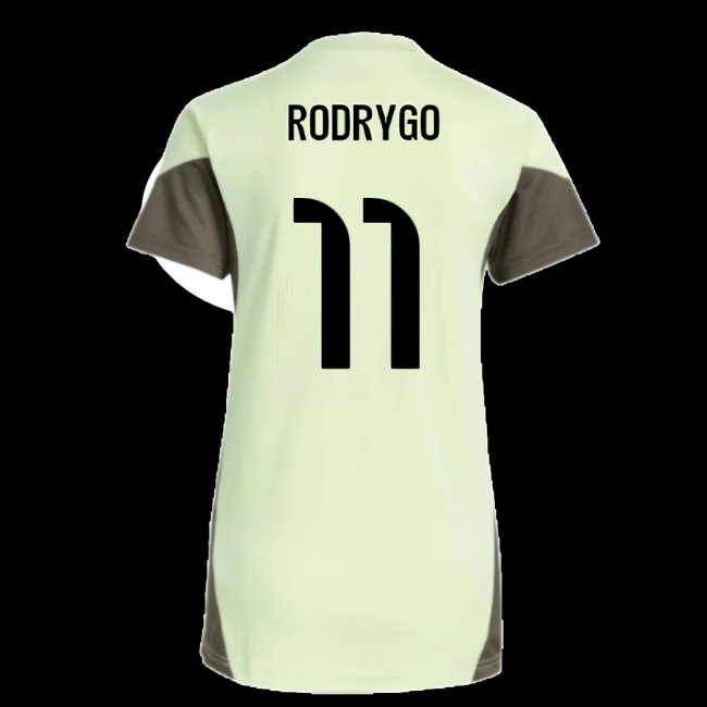 2025-2026 Real Madrid Training Jersey (Almost Lime) - Womens (Rodrygo 11) — Buy Now