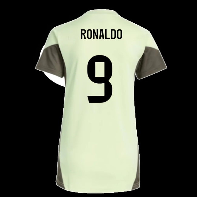 2025-2026 Real Madrid Training Jersey (Almost Lime) - Womens (Ronaldo 9) — Buy Now