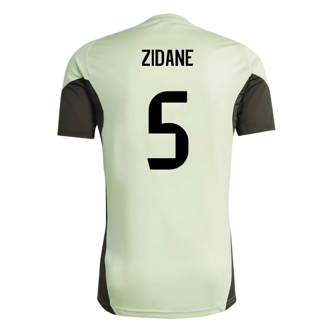 2025-2026 Real Madrid Training Jersey (Almost Lime) (Zidane 5) — Buy Online