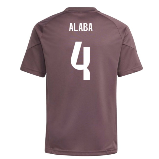2025-2026 Real Madrid Training Jersey (Shadow Fig) - Kids (Alaba 4) — Shop Online