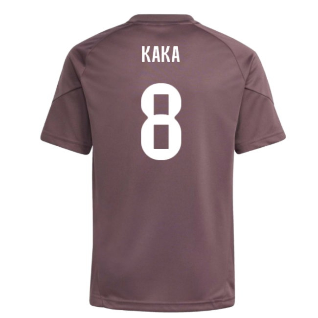 2025-2026 Real Madrid Training Jersey (Shadow Fig) - Kids (Kaka 8) — Buy Now