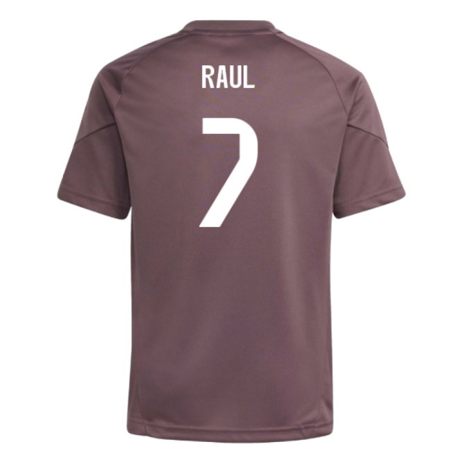 2025-2026 Real Madrid Training Jersey (Shadow Fig) - Kids (Raul 7) — Shop Now