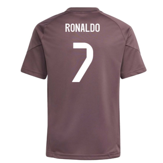 2025-2026 Real Madrid Training Jersey (Shadow Fig) - Kids (Ronaldo 7) — Shop Online