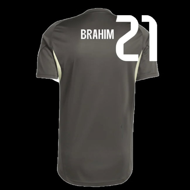 2025-2026 Real Madrid Training Jersey (Utility Grey) (Brahim 21) — Buy Online