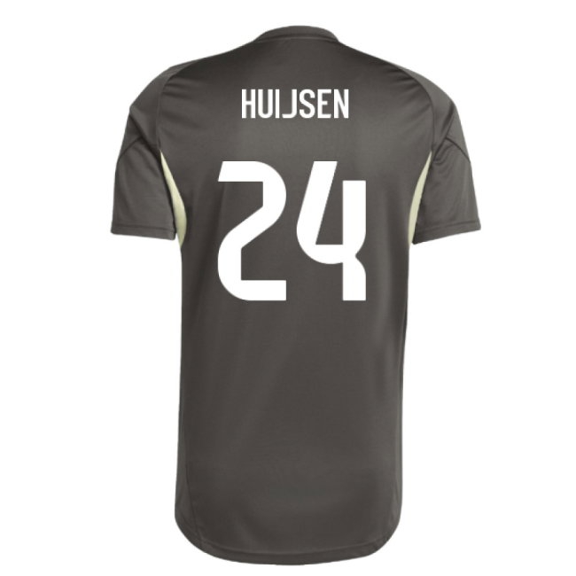 2025-2026 Real Madrid Training Jersey (Utility Grey) (Huijsen 24) — Buy Online