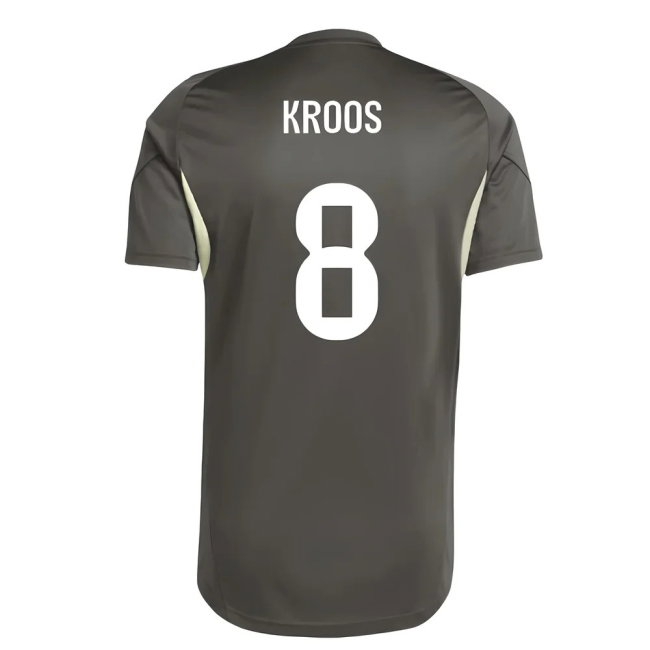 2025-2026 Real Madrid Training Jersey (Utility Grey) (Kroos 8) — Buy Now