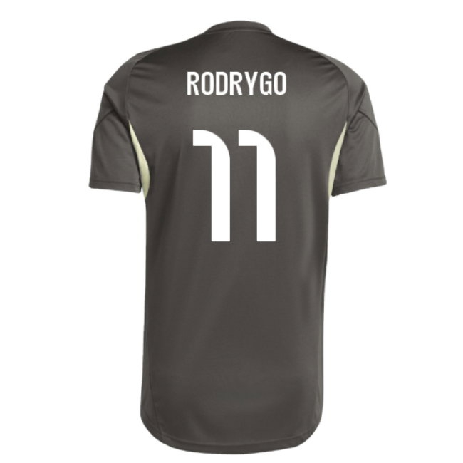 2025-2026 Real Madrid Training Jersey (Utility Grey) (Rodrygo 11) — Buy Now