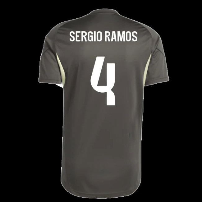 2025-2026 Real Madrid Training Jersey (Utility Grey) (Sergio Ramos 4) — Buy Now