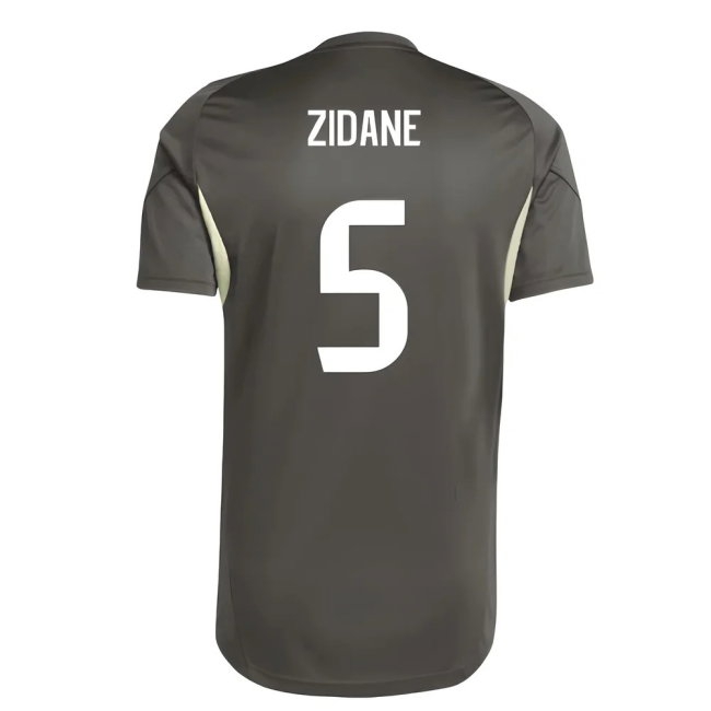 2025-2026 Real Madrid Training Jersey (Utility Grey) (Zidane 5) — Buy Online