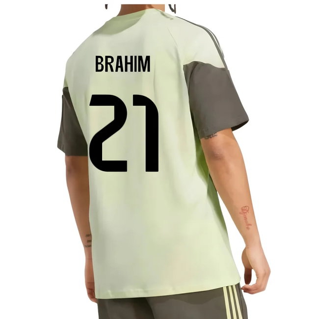 2025-2026 Real Madrid Training Tee (Almost Lime) (Brahim 21) — Buy Now