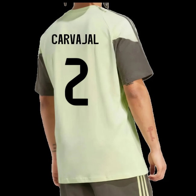 2025-2026 Real Madrid Training Tee (Almost Lime) (Carvajal 2) — Shop Now