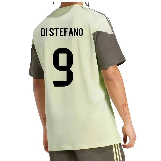 2025-2026 Real Madrid Training Tee (Almost Lime) (Di Stefano 9) — Buy Now
