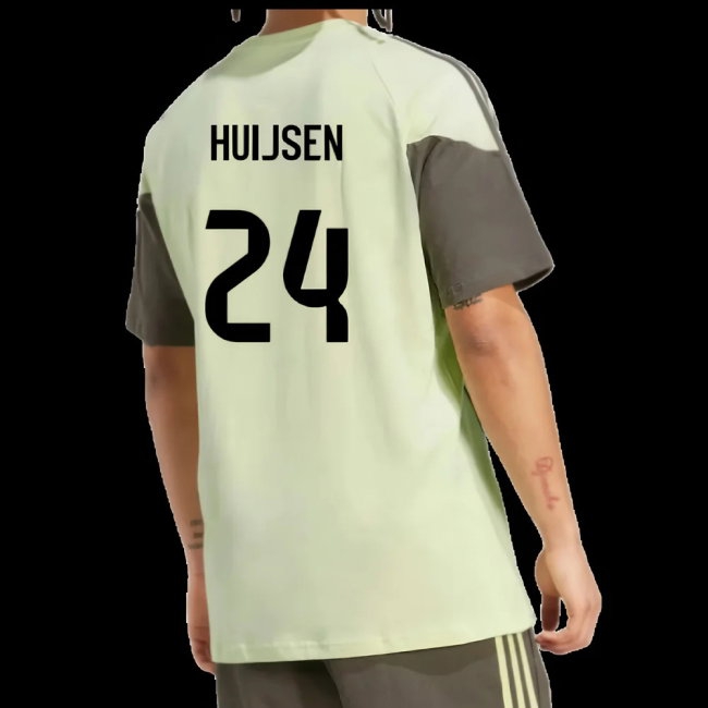 2025-2026 Real Madrid Training Tee (Almost Lime) (Huijsen 24) — Buy Now