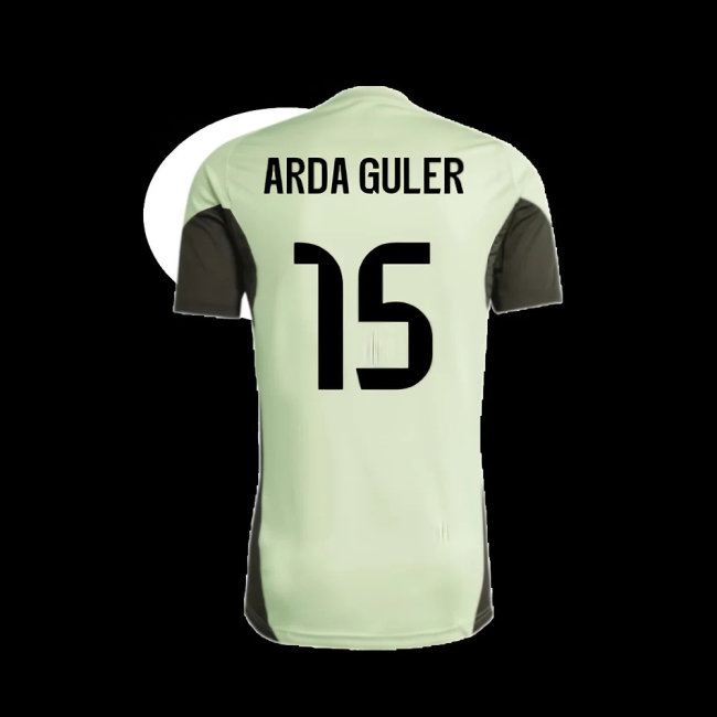 2025-2026 Real Madrid Training Tee (Almost Lime) - Kids (Arda Guler 15) — Shop Now