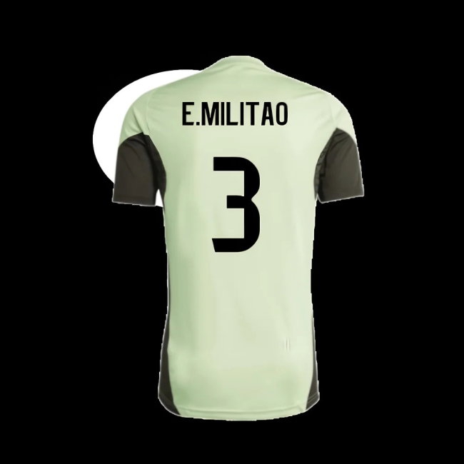 2025-2026 Real Madrid Training Tee (Almost Lime) - Kids (E.Militao 3) — Shop Now