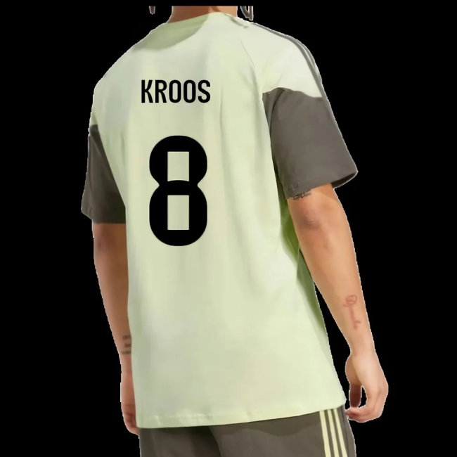 2025-2026 Real Madrid Training Tee (Almost Lime) (Kroos 8) — Buy Online