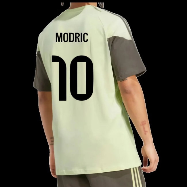 2025-2026 Real Madrid Training Tee (Almost Lime) (Modric 10) — Shop Now