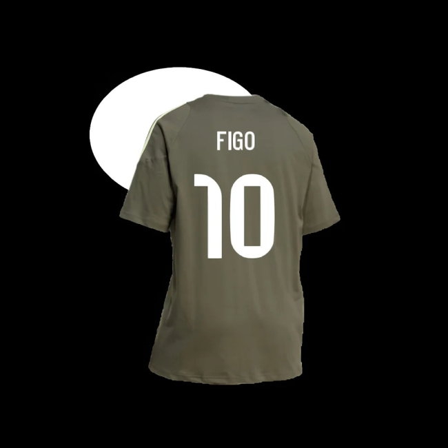 2025-2026 Real Madrid Training Tee (Utility Grey) (Figo 10) — Buy Online