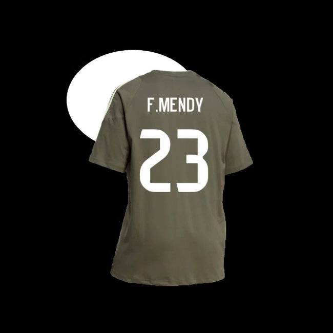 2025-2026 Real Madrid Training Tee (Utility Grey) (F.Mendy 23) — Buy Now