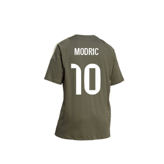 2025-2026 Real Madrid Training Tee (Utility Grey) (Modric 10) — Shop Online