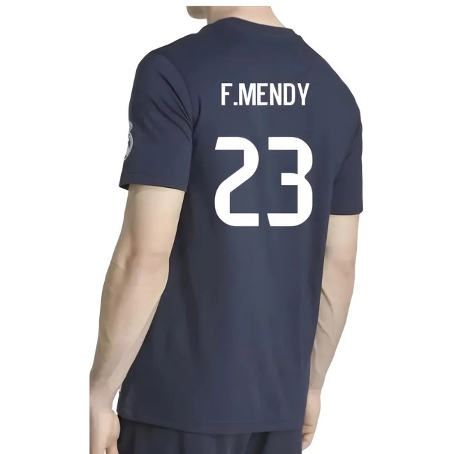 2025-2026 Real Madrid US Tee (Navy) (F.Mendy 23) — Buy Now