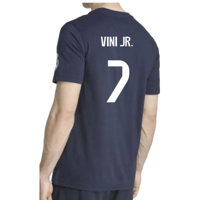 2025-2026 Real Madrid US Tee (Navy) (Vini Jr. 7) — Shop Online