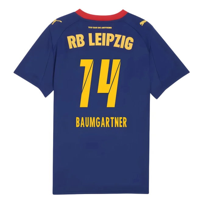 2025-2026 Red Bull Leipzig Away Shirt (Kids) (Baumgartner 14) — Buy Online