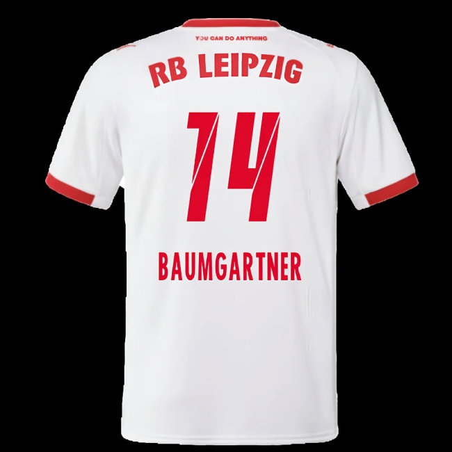 2025-2026 Red Bull Leipzig Home Shirt (Baumgartner 14) — Shop Now