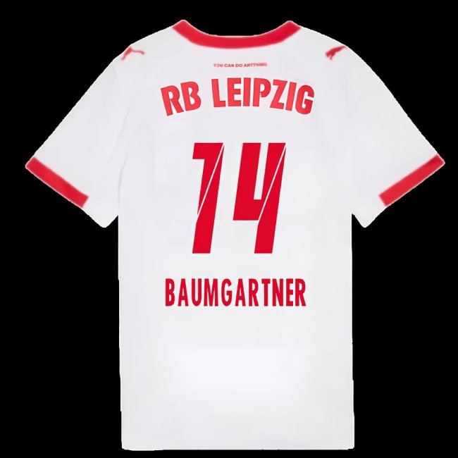 2025-2026 Red Bull Leipzig Home Shirt (Kids) (Baumgartner 14) — Buy Now