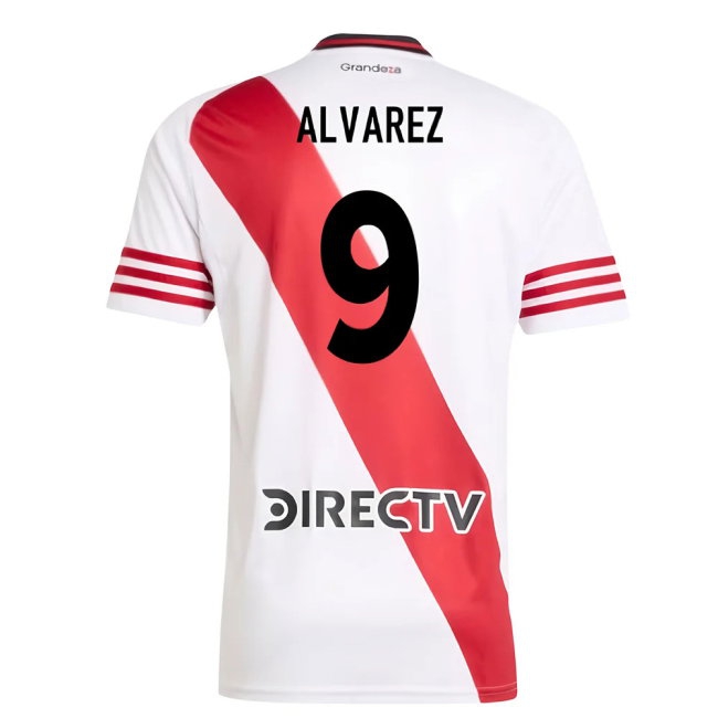 2025-2026 River Plate Home Shirt (Alvarez 9) — Shop Now