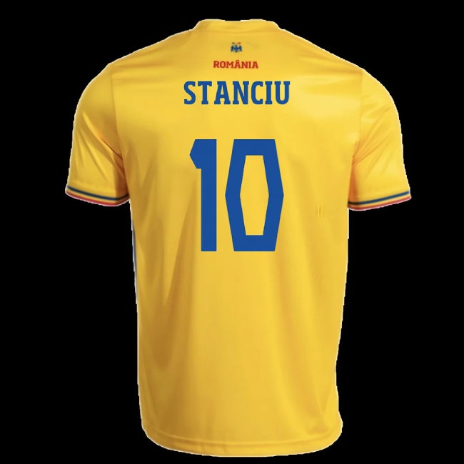 2025-2026 Romania Home Replica Shirt (Stanciu 10) — Shop Now