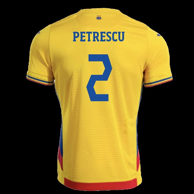 2025-2026 Romania Home Shirt (Petrescu 2) — Shop Online