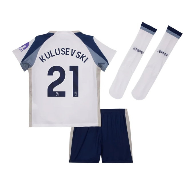 2025-2026 Tottenham Home Little Kids Mini Kit (Kulusevski 21) — Buy Now
