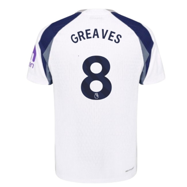 2025-2026 Tottenham Hotspur Player Version Home Shirt (Greaves 8) — Buy Online
