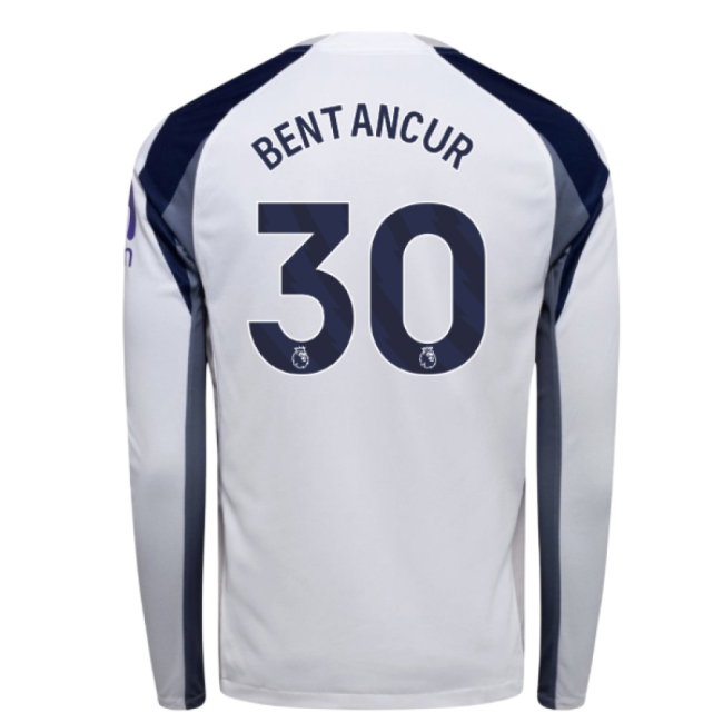 2025-2026 Tottenham Long Sleeve Home Shirt (Bentancur 30) — Buy Online