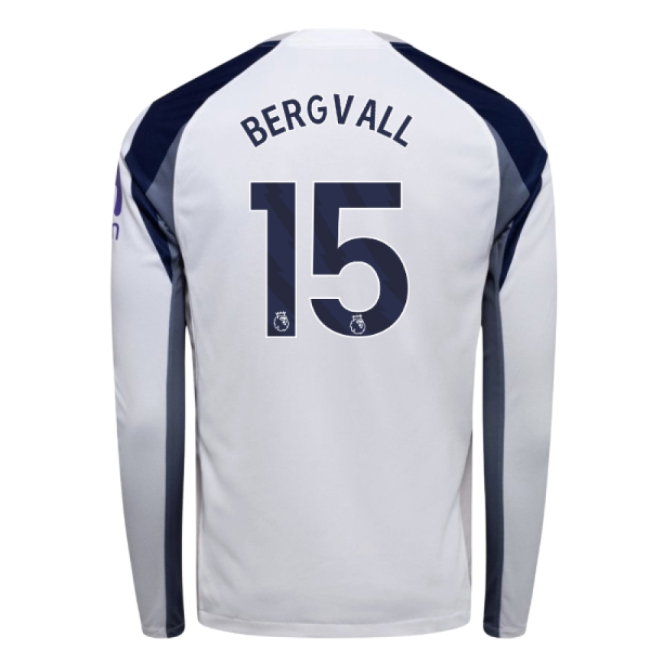 2025-2026 Tottenham Long Sleeve Home Shirt (Bergvall 15) — Buy Online