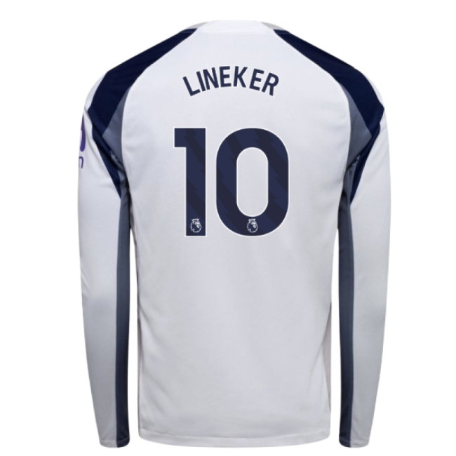 2025-2026 Tottenham Long Sleeve Home Shirt (Lineker 10) — Shop Online
