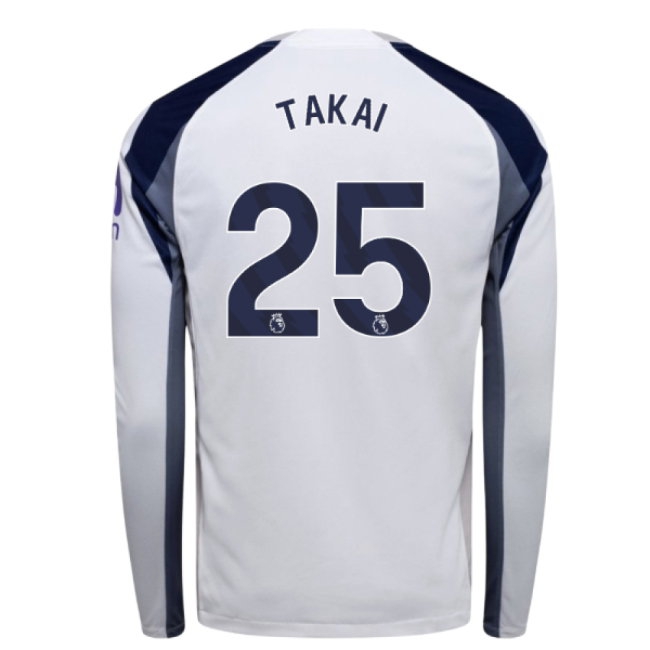 2025-2026 Tottenham Long Sleeve Home Shirt (Takai 25) — Buy Now