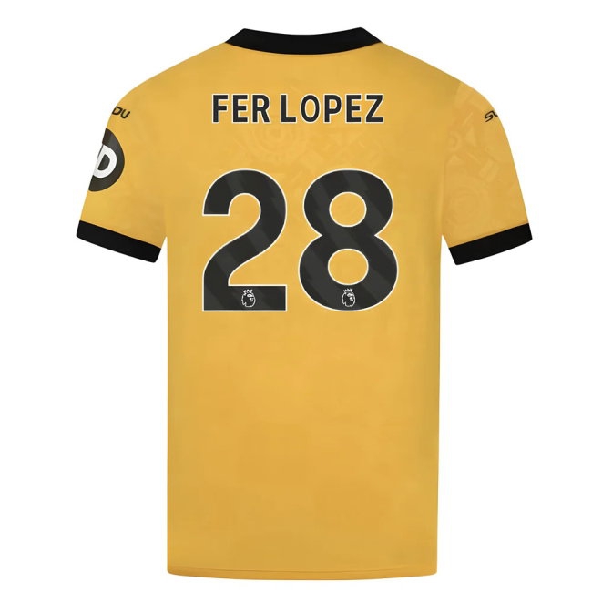 2025-2026 Wolves Home Shirt (Fer Lopez 28) — Buy Online