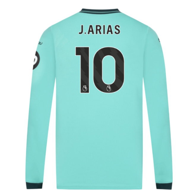 2025-2026 Wolves Long Sleeve Away Shirt (J.Arias 10) — Buy Online