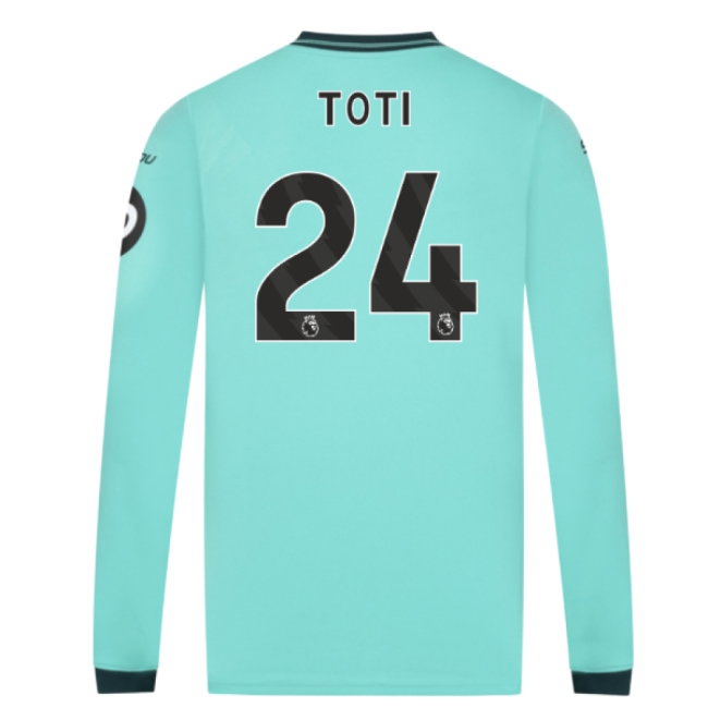 2025-2026 Wolves Long Sleeve Away Shirt (Toti 24) — Shop Online