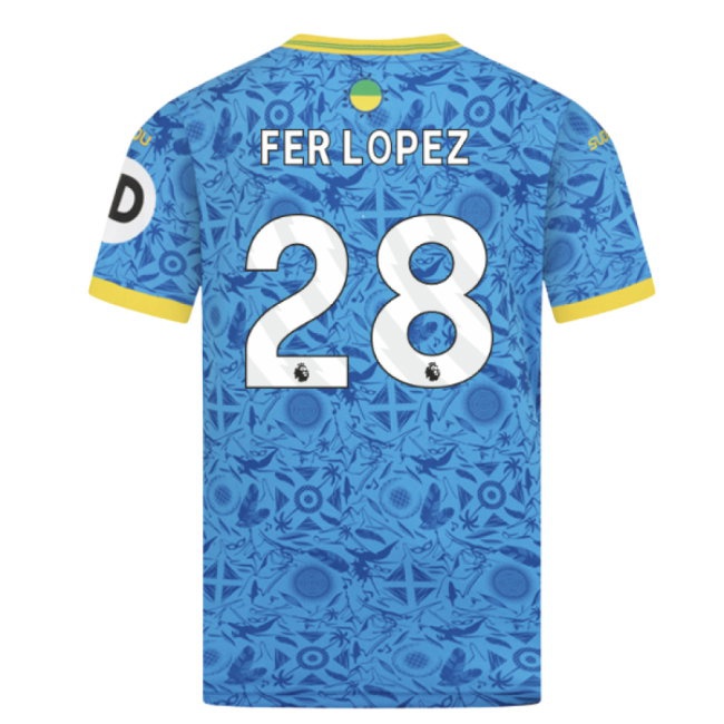 2025-2026 Wolves Third Shirt (Kids) (Fer Lopez 28) — Shop Online
