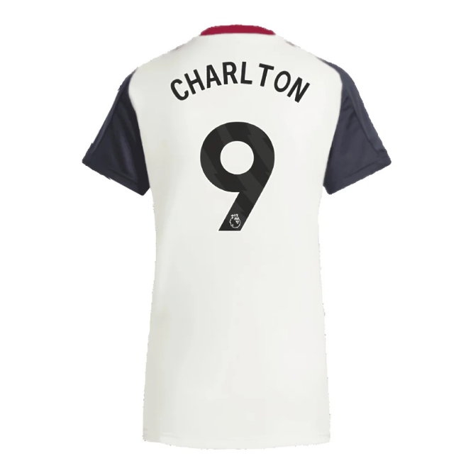 2025 Man Utd Training Jersey (Off White) - Womens (Charlton 9) — Shop Online