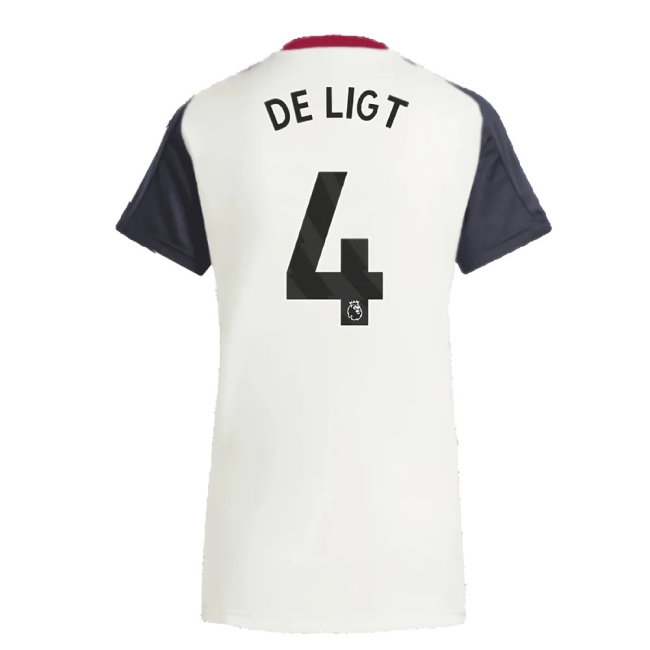 2025 Man Utd Training Jersey (Off White) - Womens (De Ligt 4) — Buy Online