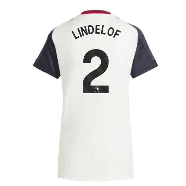 2025 Man Utd Training Jersey (Off White) - Womens (Lindelof 2) — Shop Now