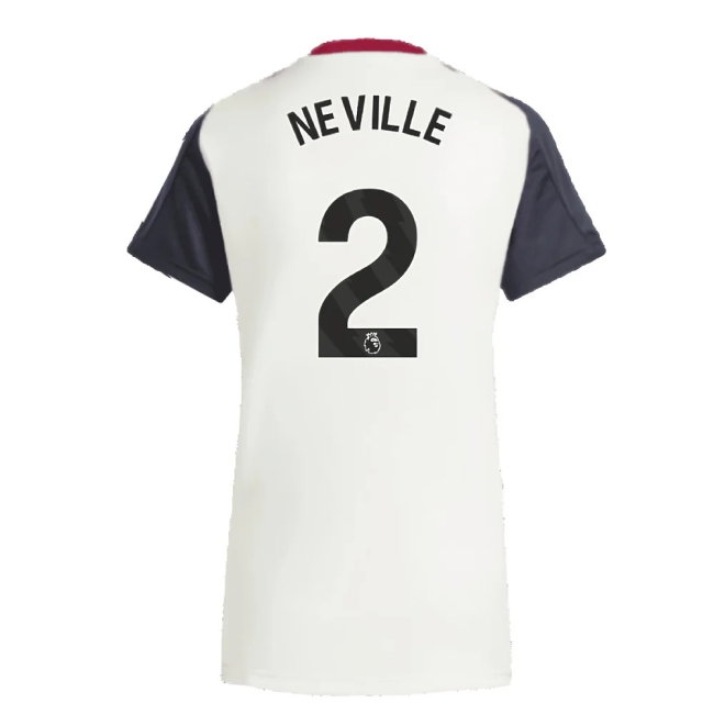 2025 Man Utd Training Jersey (Off White) - Womens (Neville 2) — Buy Online