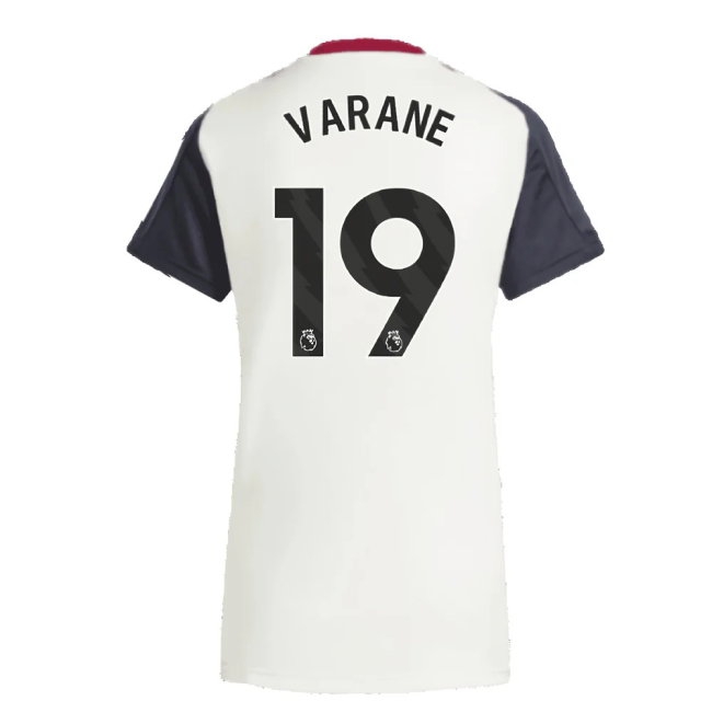 2025 Man Utd Training Jersey (Off White) - Womens (Varane 19) — Buy Online