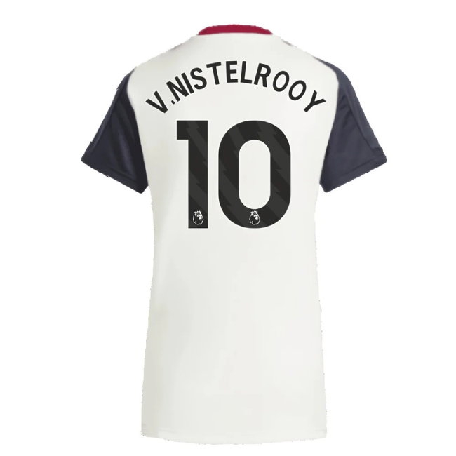 2025 Man Utd Training Jersey (Off White) - Womens (V.Nistelrooy 10) — Buy Online