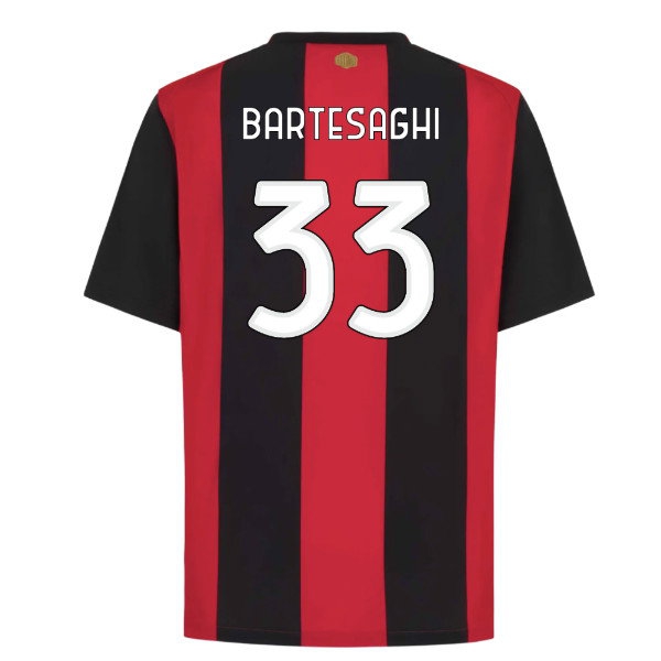 2026-2027 AC Milan Home Shirt (Bartesaghi 33) — Shop Now